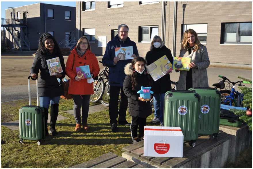 Bücherkoffer für geflüchtete Familien